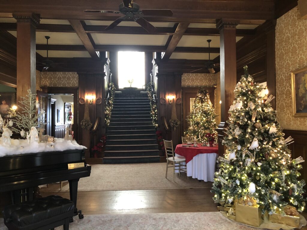 Christmas home tour Alexander Mansion Foyer