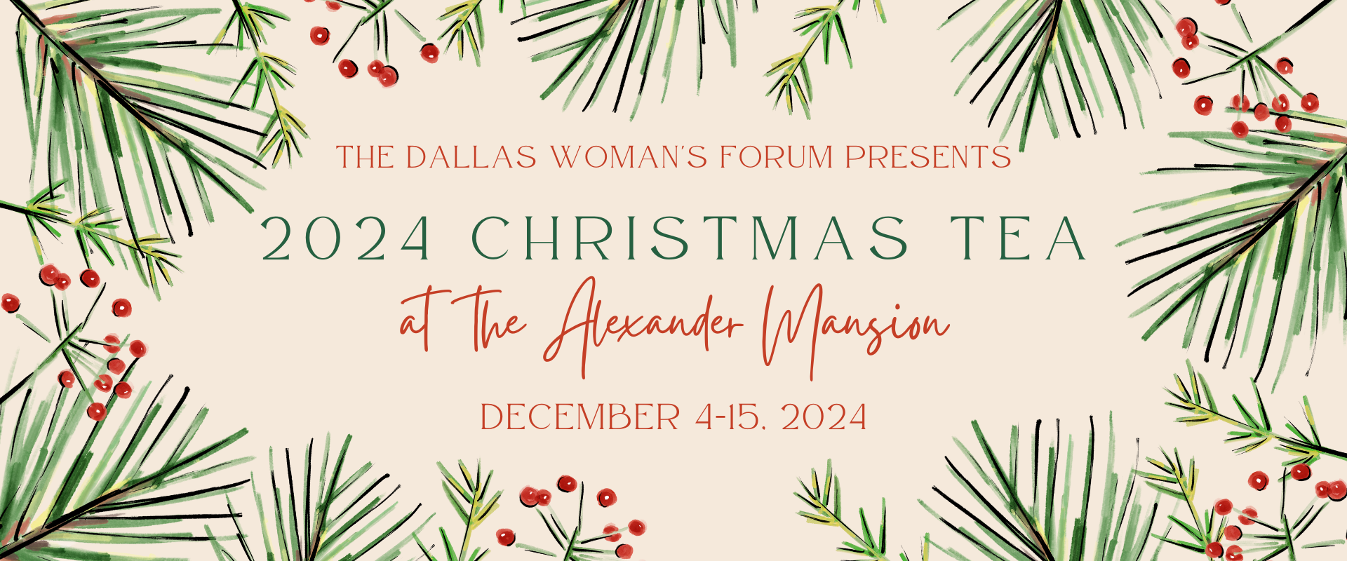 2024 Christmas Tea at the Alexander Mansion, Dallas