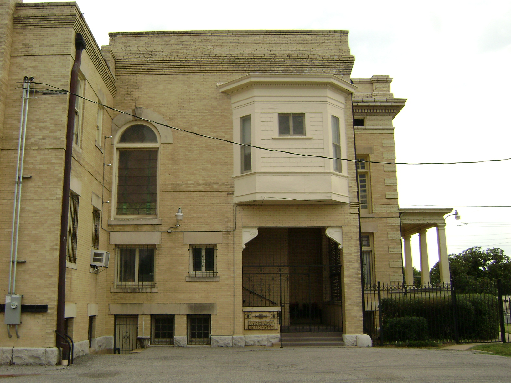 Alexander Mansion exterior carriage entrance north side Alexander Mansion exterior carriage entrance north side