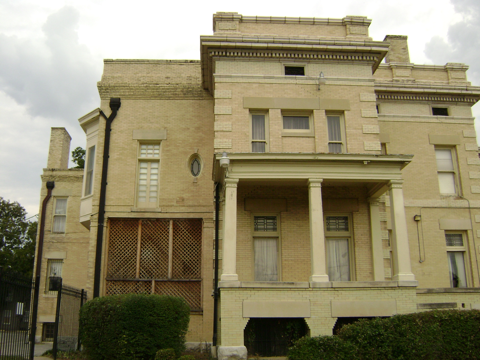Alexander Mansion exterior West side porch Alexander Mansion exterior West side porch