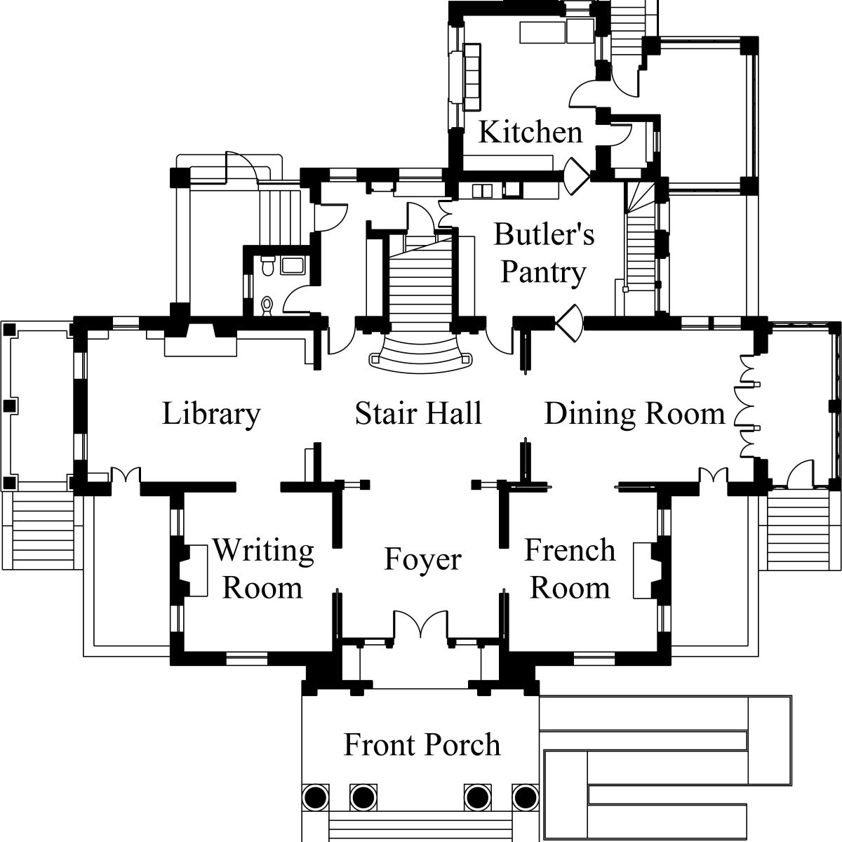 Alexander Mansion Plans Floor 