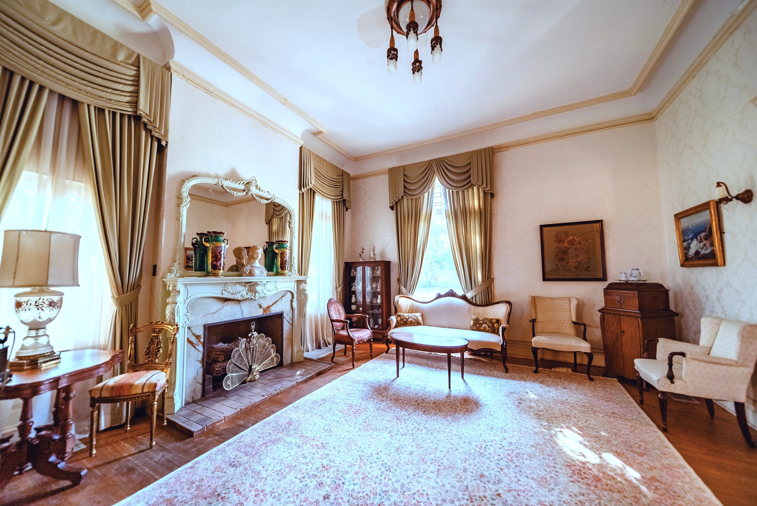 Alexander Mansion Interiors French Room South fireplace Alexander Mansion Interiors French Room South fireplace