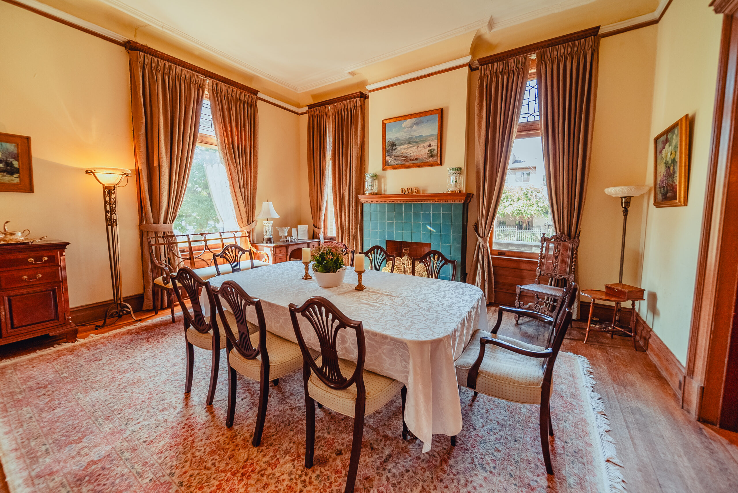 Alexander Mansion Interiors Writing Room looking south Alexander Mansion Interiors Writing Room looking south