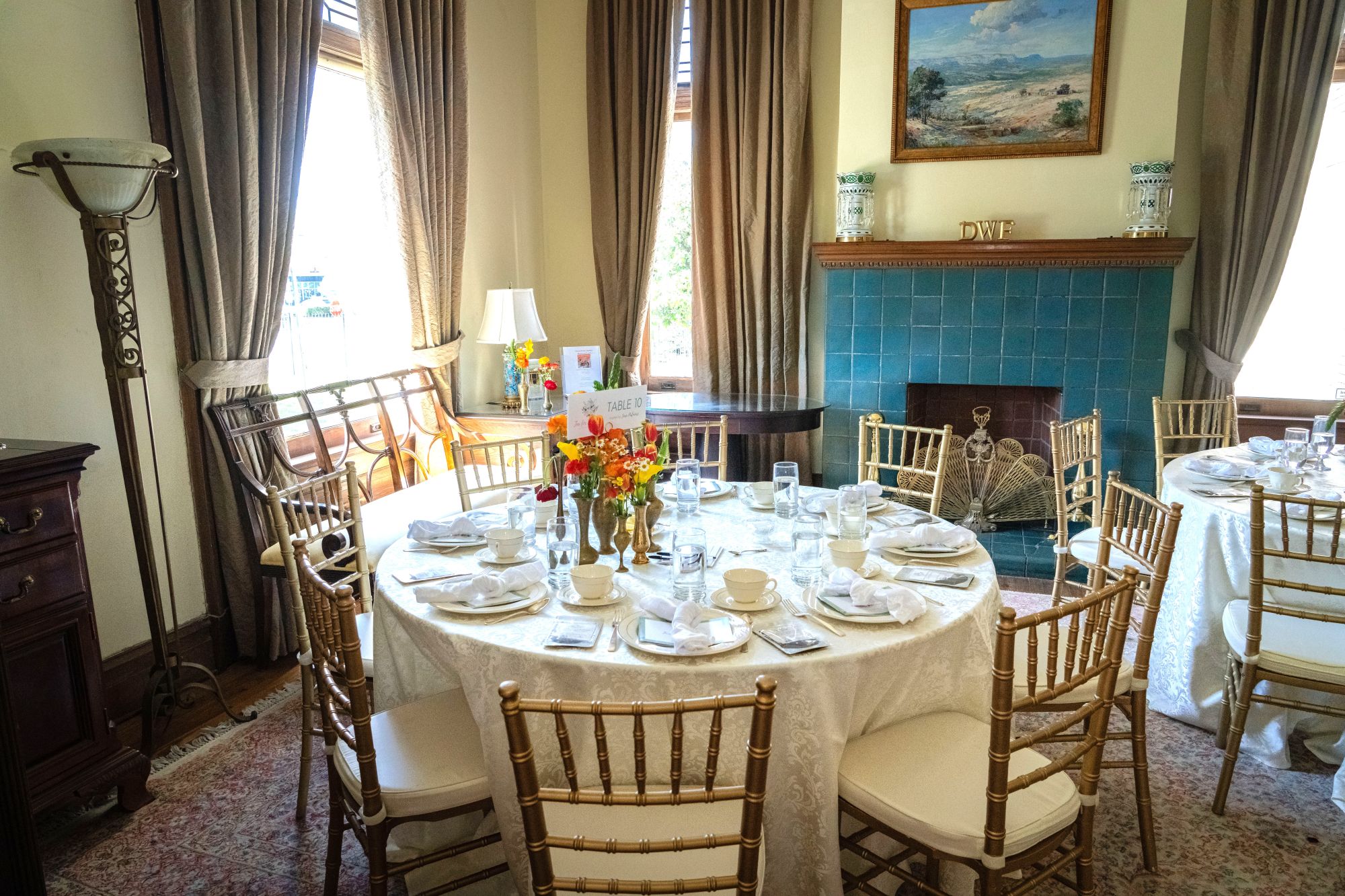 Writing Room setup for a luncheon 2025 Photo by Eric Carlson Photography Photo by Eric Carlson Photography