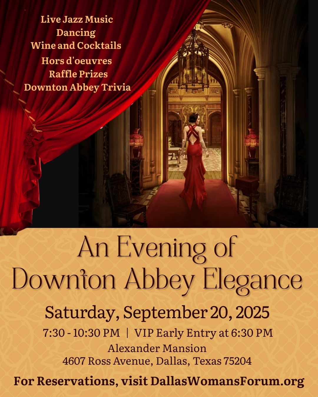 Downton Abbey Fundraiser at the Alexander Mansion