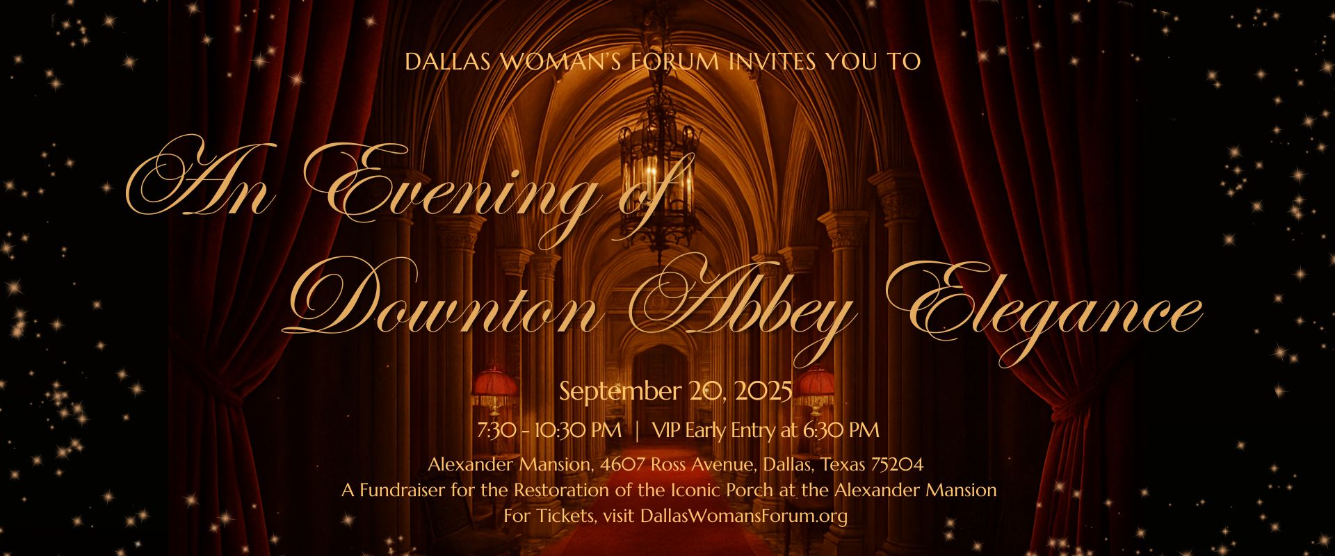 An Evening of Downton Abbey Elegance Porch Fundraiser 
