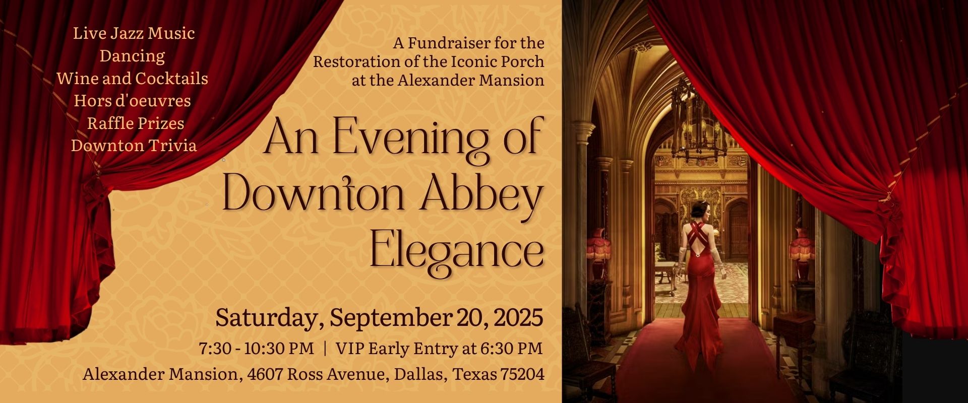 Downton Abbey Fundraiser at the Alexander Mansion